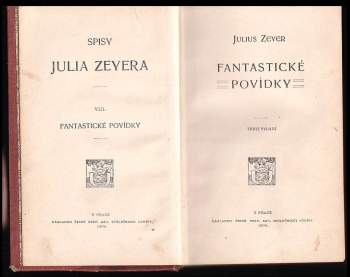 Julius Zeyer: Fantastické povídky