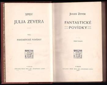 Julius Zeyer: Fantastické povídky