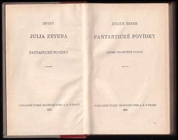 Julius Zeyer: Fantastické povídky