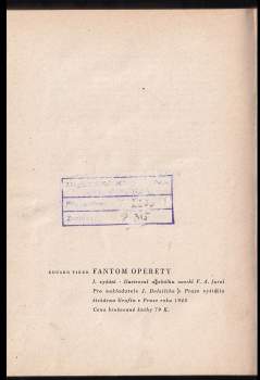 Eduard Fiker: Fantom operety