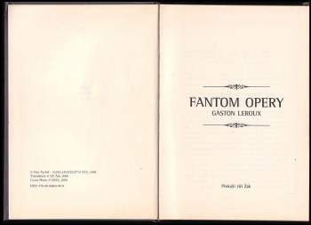 Gaston Leroux: Fantom Opery