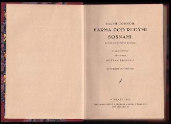Ralph Connor: Farma pod rudými sosnami