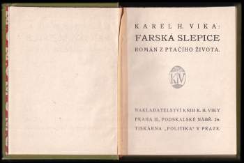 Karel Vika: Farská slepice