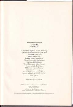 Madeleine Korbel Albright: Fašismus