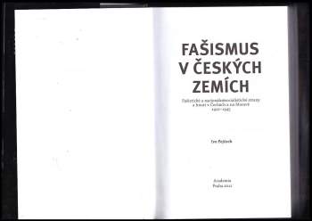 Ivo Pejčoch: Fašismus v českých zemích
