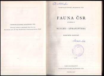 Bohumír Rosický: Fauna ČSR