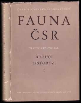 Vladimír Balthasar: Fauna ČSR : Sekáči - Brouci listorozí