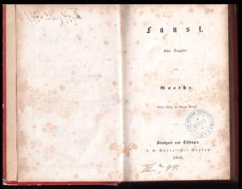 Johann Wolfgang von Goethe: Faust