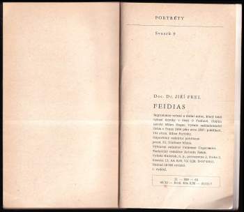 Jiří Frel: Feidias