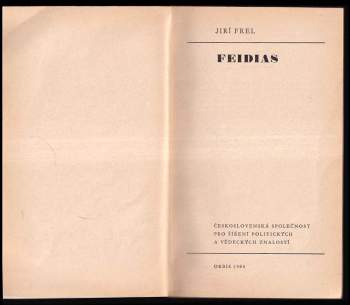 Jiří Frel: Feidias