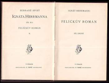 Ignát Herrmann: Felíčkův román