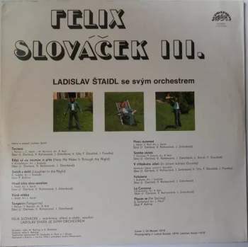 Orchestra Ladislav Štaidl: Felix Slováček III.