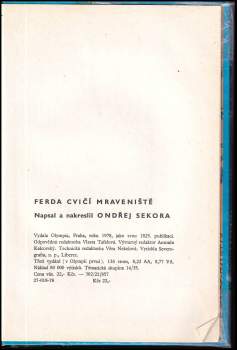 Ondřej Sekora: Ferda cvičí mraveniště