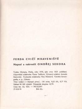 Ondřej Sekora: Ferda cvičí mraveniště