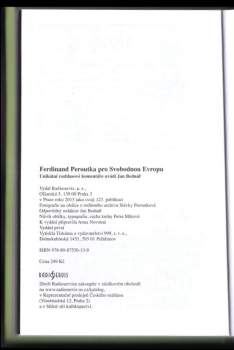 Ferdinand Peroutka: Ferdinand Peroutka pro Svobodnou Evropu