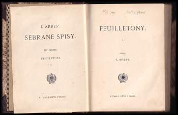 Jakub Arbes: Feuilletony
