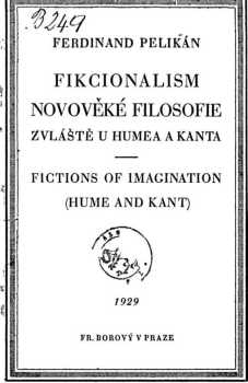 Fikcionalism novověké filosofie zvláště u Humea a Kanta