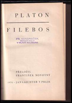 Platón: Filebos