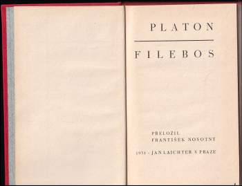 Platón: Filebos