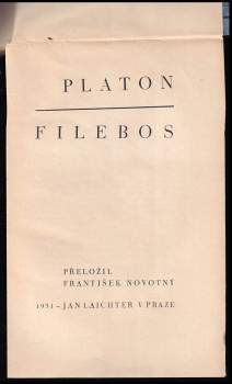 Platón: Filebos