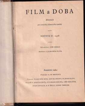 František Jaromír Rubeš: Film a doba - Měsíčník pro otázky filmového umění: ročník II. - 1956