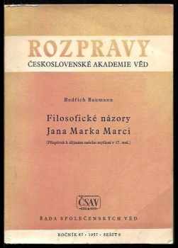 Filosofické názory Jana Marka Marci