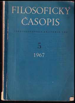 Milan Průcha: Filosofický časopis 5 - ročník 1967