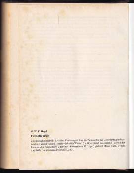 Georg Wilhelm Friedrich Hegel: Filosofie dějin
