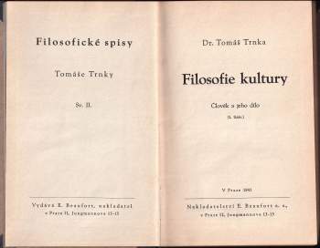 Tomáš Trnka: Filosofie kultury