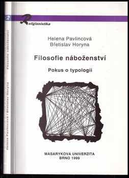 Břetislav Horyna: Filosofie náboženství : pokus o typologii