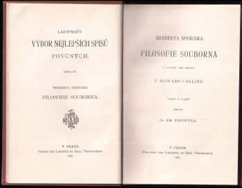 Herbert Spencer: Herberta Spencera Filosofie souborná
