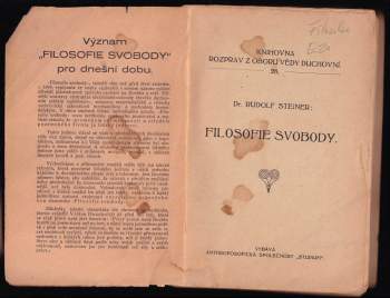 Rudolf Steiner: Filosofie svobody