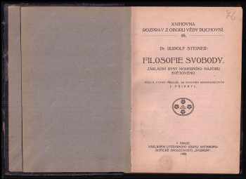 Rudolf Steiner: Filosofie svobody