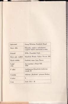 Georg Wilhelm Friedrich Hegel: Filosofie, umění a náboženství a jejich vztah k mravnosti a státu