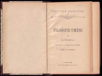 Hippolyte Adolphe Taine: Filosofie umění