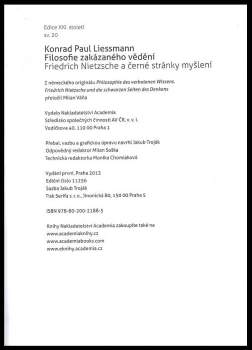 Konrad Paul Liessmann: Filosofie zakázaného vědění