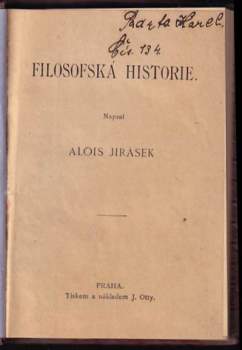 Alois Jirásek: Filosofská historie