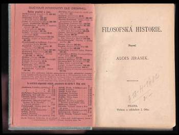 Alois Jirásek: Filosofská historie
