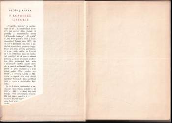 Alois Jirásek: Filosofská historie