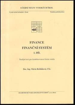 Finance, finanční systém