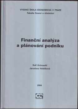 Rolf Grünwald: Finanční analýza a plánování podniku