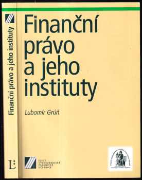 Finanční právo a jeho instituty