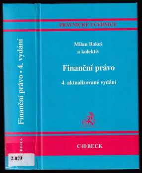 Milan Bakeš: Finanční právo