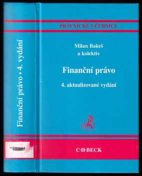 Milan Bakeš: Finanční právo