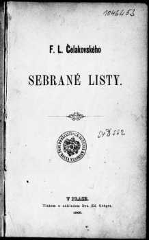 F.L. Čelakovského Sebrané listy