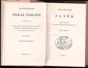 Alois Jirásek: F.L. Věk