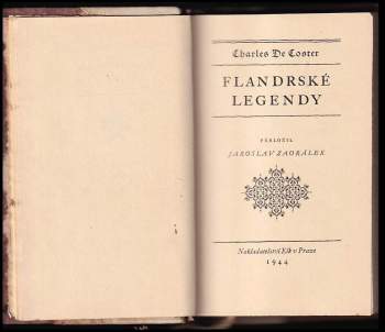 Charles Théodore Henri De Coster: Flandrské legendy