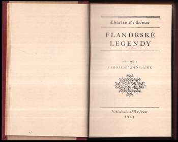 Charles Théodore Henri De Coster: Flandrské legendy