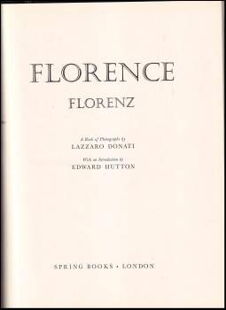 Lazzaro Donati: Florence