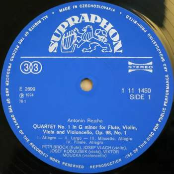 Anton Reicha: Flute Quartets